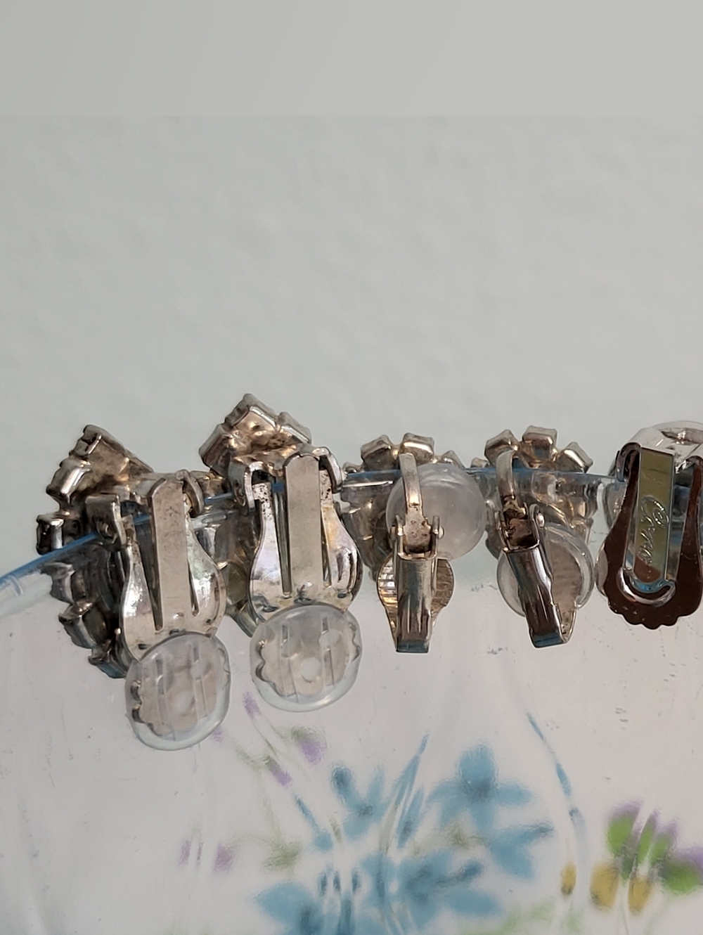 3pr Vintage Rhinestone Clips - Picture 2 of 6